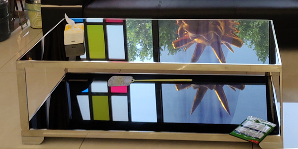 酒店大堂鈦金不銹鋼茶幾